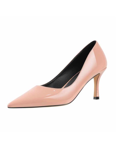 Colorful Pointed Toe Large Size Kitten Heel Daily Pumps