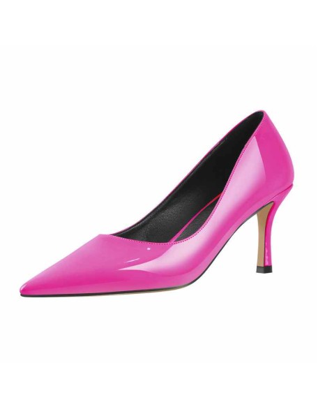 Colorful Pointed Toe Large Size Kitten Heel Daily Pumps