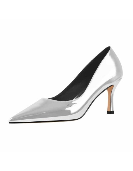 Colorful Pointed Toe Large Size Kitten Heel Daily Pumps