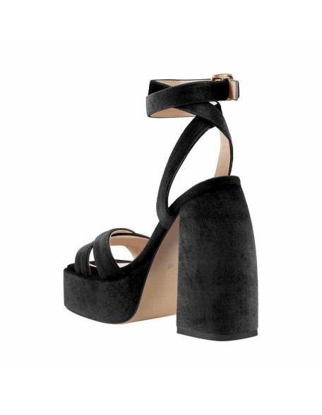 Open Toe Platform Ankle Cross Strap High Heel Sandals