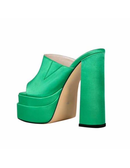 Platform Chunky High Heel Mules Sandals