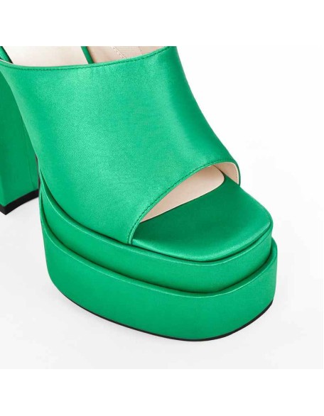 Platform Chunky High Heel Mules Sandals