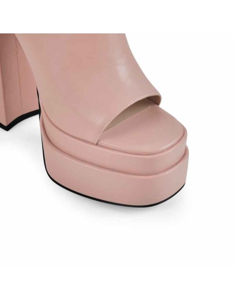 Platform Chunky High Heel Mules Sandals