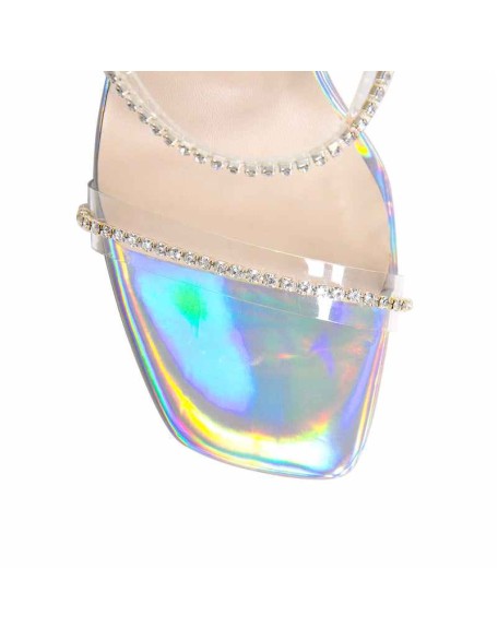 Rhinestones Ankle Strap High Heel Sandals
