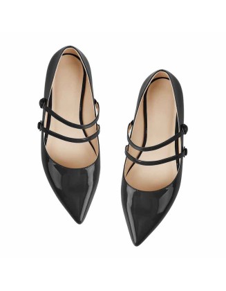 Mary Jane Double Strap Retro Flats