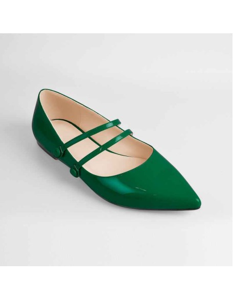 Mary Jane Double Strap Retro Flats