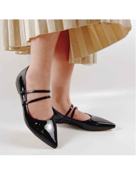 Mary Jane Double Strap Retro Flats
