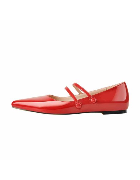 Mary Jane Double Strap Retro Flats