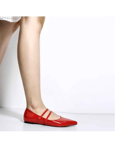 Mary Jane Double Strap Retro Flats
