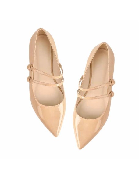 Mary Jane Double Strap Retro Flats