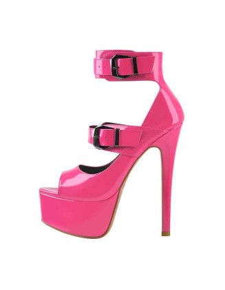 Peep Toe Platform Sandals High Heel Stilettos