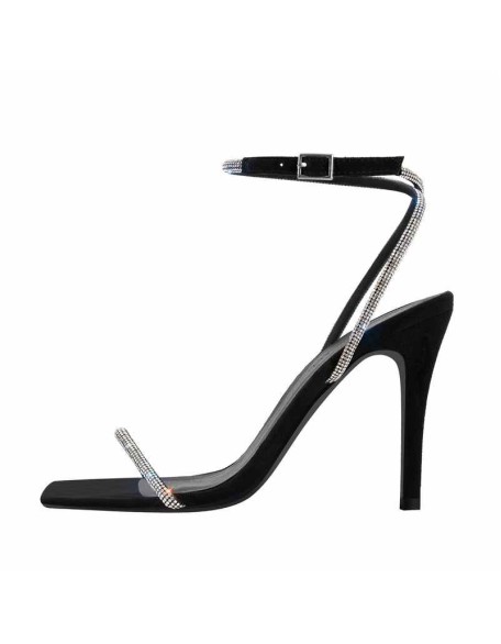 Slingbacks Rhinestones Ankle Strap Stilettos Sandals