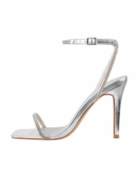 Slingbacks Rhinestones Ankle Strap Stilettos Sandals