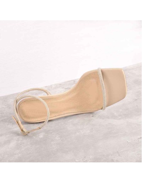 Slingbacks Rhinestones Ankle Strap Stilettos Sandals
