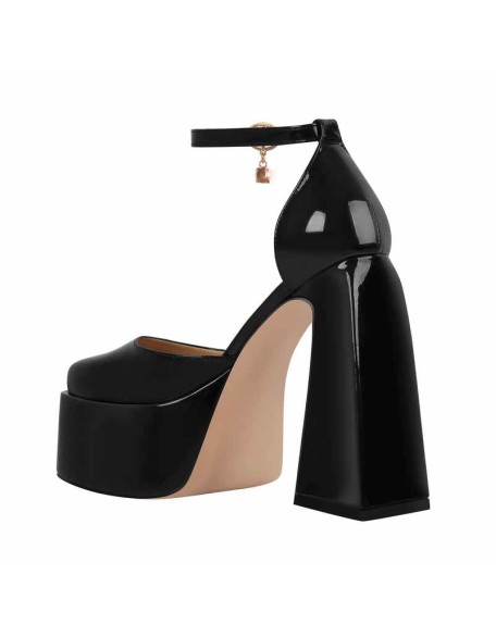 Ankle Strap Chunky Platform Mary Jane Pumps