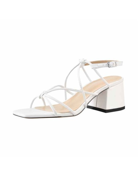 Criss Cross Gladiator Strappy Chunky Heel Sandals