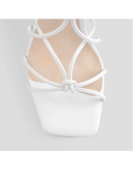 Criss Cross Gladiator Strappy Chunky Heel Sandals