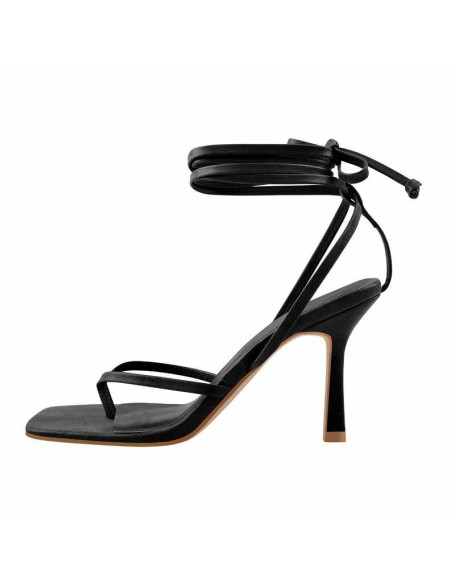 Flip Flop Thong Square Toe Lace Up Sandals