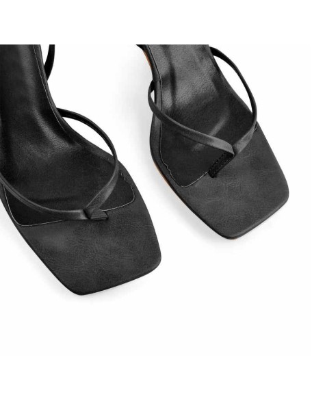 Flip Flop Thong Square Toe Lace Up Sandals