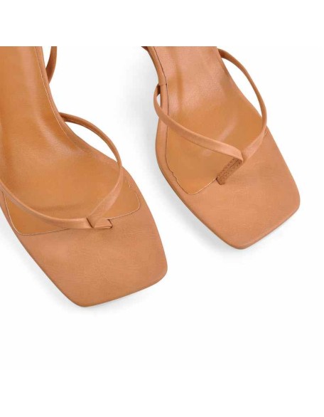 Flip Flop Thong Square Toe Lace Up Sandals