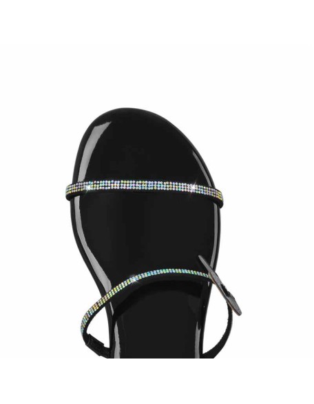 Rhinestone Butterfly Flat Sandals