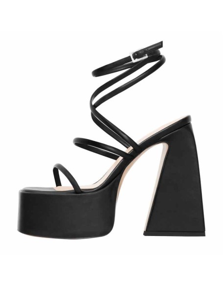 Platform Chunky Triangle Heel Sandals