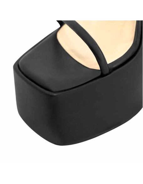 Platform Chunky Triangle Heel Sandals