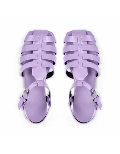 Multiple Colour Square Toe Gladiator Flat Sandals