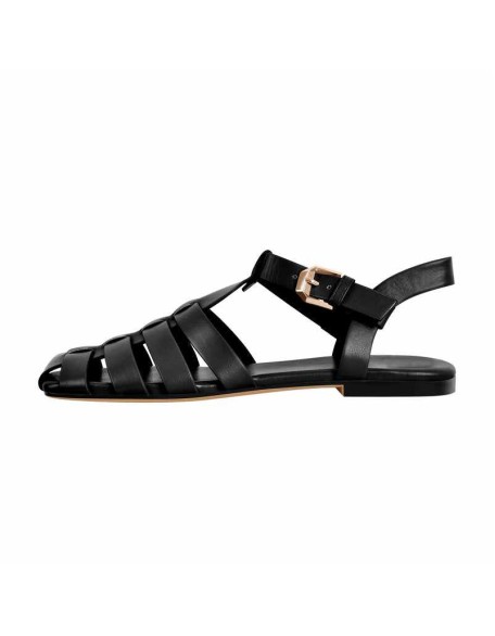 Multiple Colour Square Toe Gladiator Flat Sandals