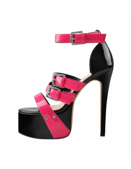 Platform Stiletto High Heels Buckle Sandals