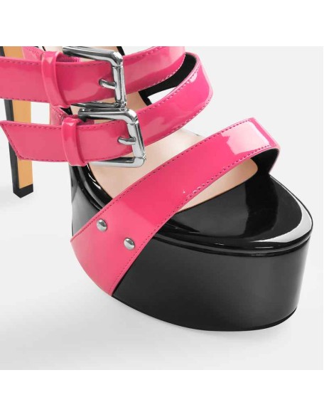 Platform Stiletto High Heels Buckle Sandals