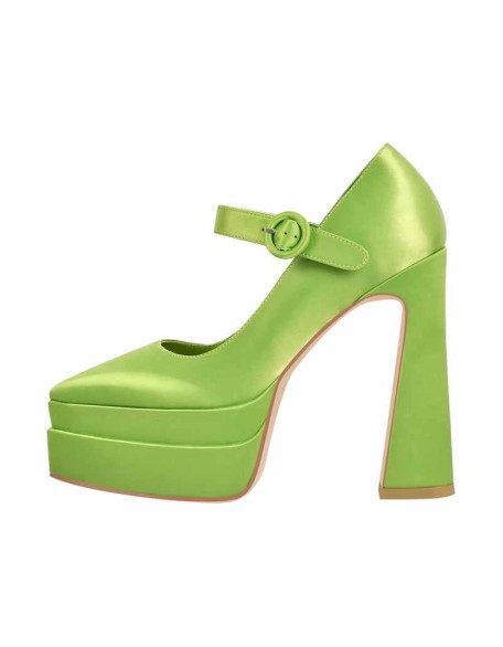 Ankle Strap Chunky Platform Mary Jane Pumps