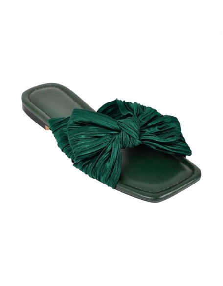 Flat Slip On Sliders Bow Sandals Flats