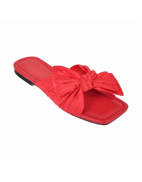 Flat Slip On Sliders Bow Sandals Flats