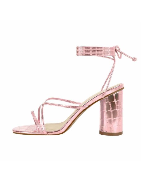 Block Chunky Heel Lace up Sandals