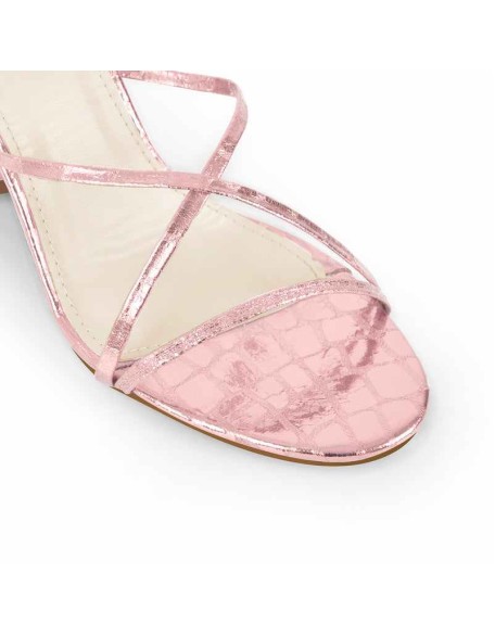 Block Chunky Heel Lace up Sandals