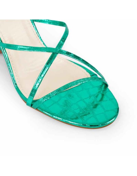 Block Chunky Heel Lace up Sandals