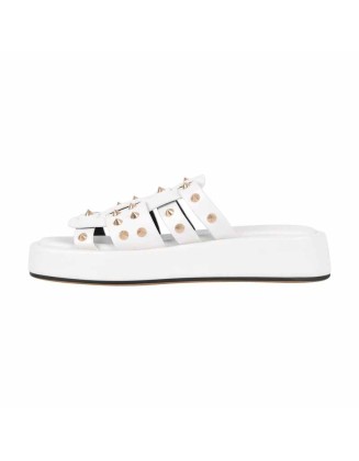 Platform Rivet Stud Flats Flatform Sandals