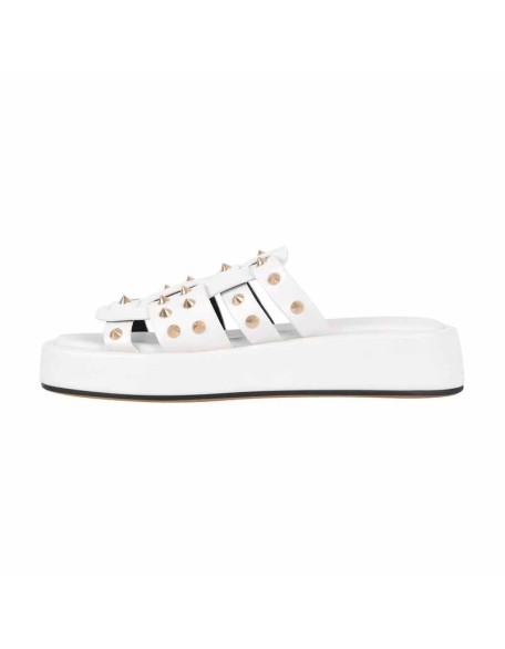 Platform Rivet Stud Flats Flatform Sandals