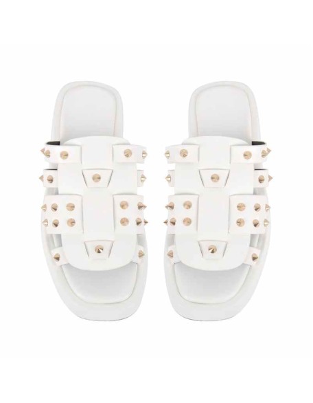 Platform Rivet Stud Flats Flatform Sandals