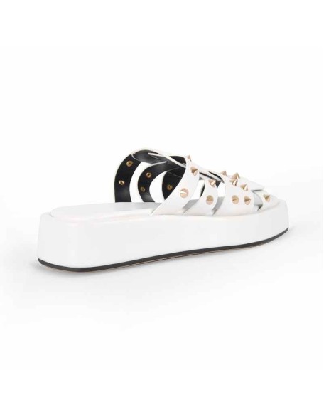 Platform Rivet Stud Flats Flatform Sandals