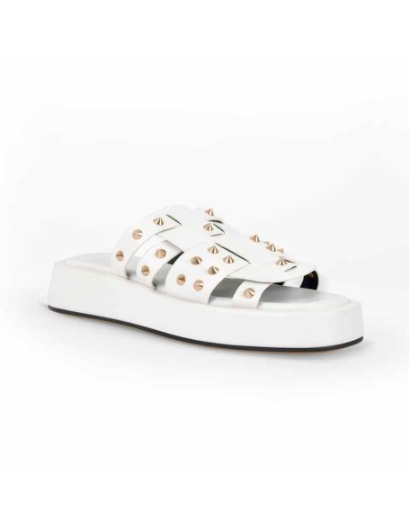 Platform Rivet Stud Flats Flatform Sandals
