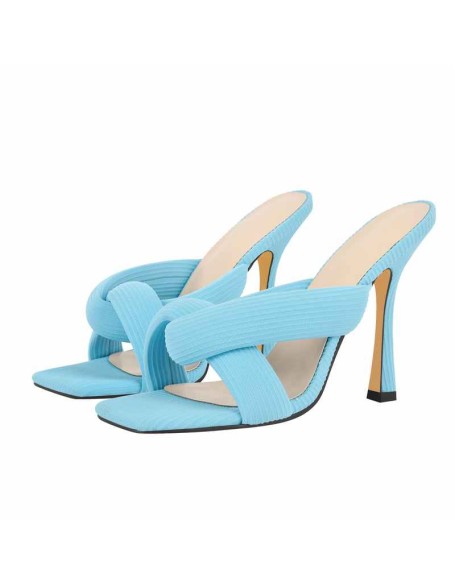 Cross Strap High Heels Open Toe Sandals