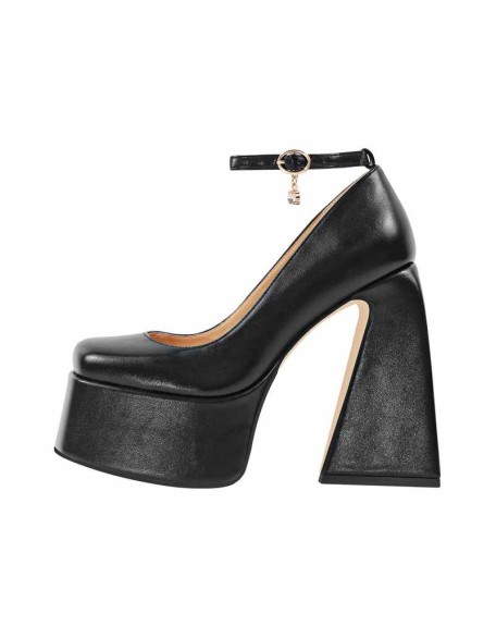 Platform Chunky High Heel Ankle Strap Pumps