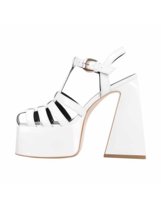 Platform Chunky High Heels Buckle Sandals