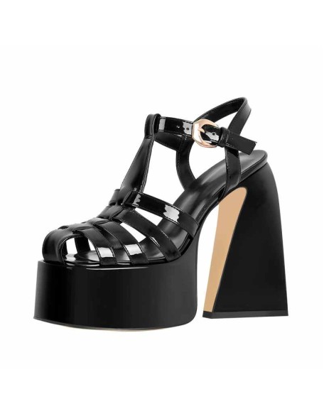Platform Chunky High Heels Buckle Sandals