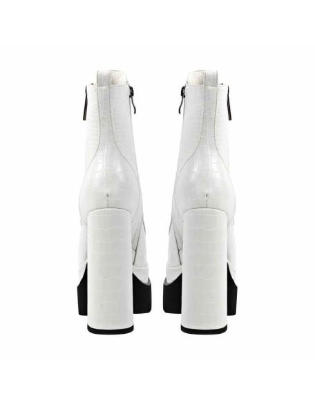 Double Platform Lace-up Side Zipper Boots