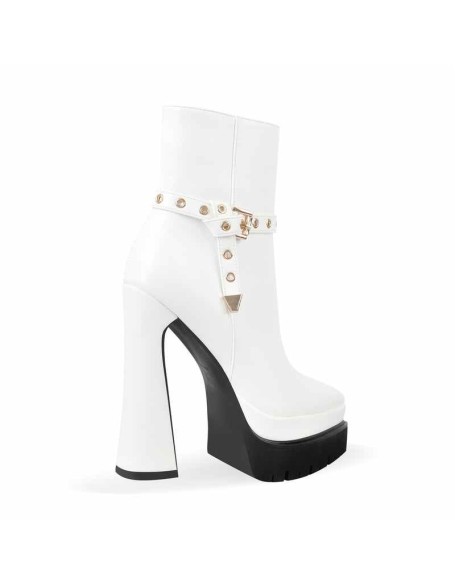 Platform Chunky High Heel Ankle Boots