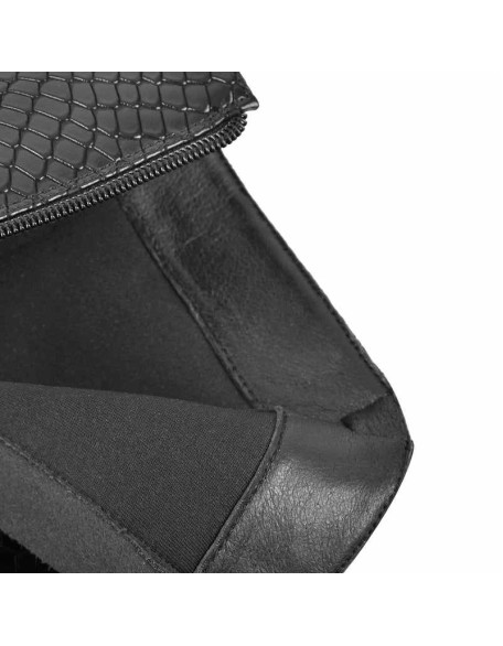 Platform Chunky High Heels Zipper Ankle Boots