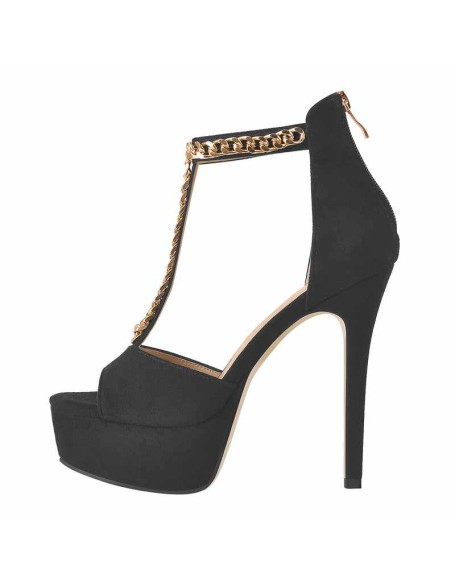 Peep Toe T-Strap Platform High Heel Sandals